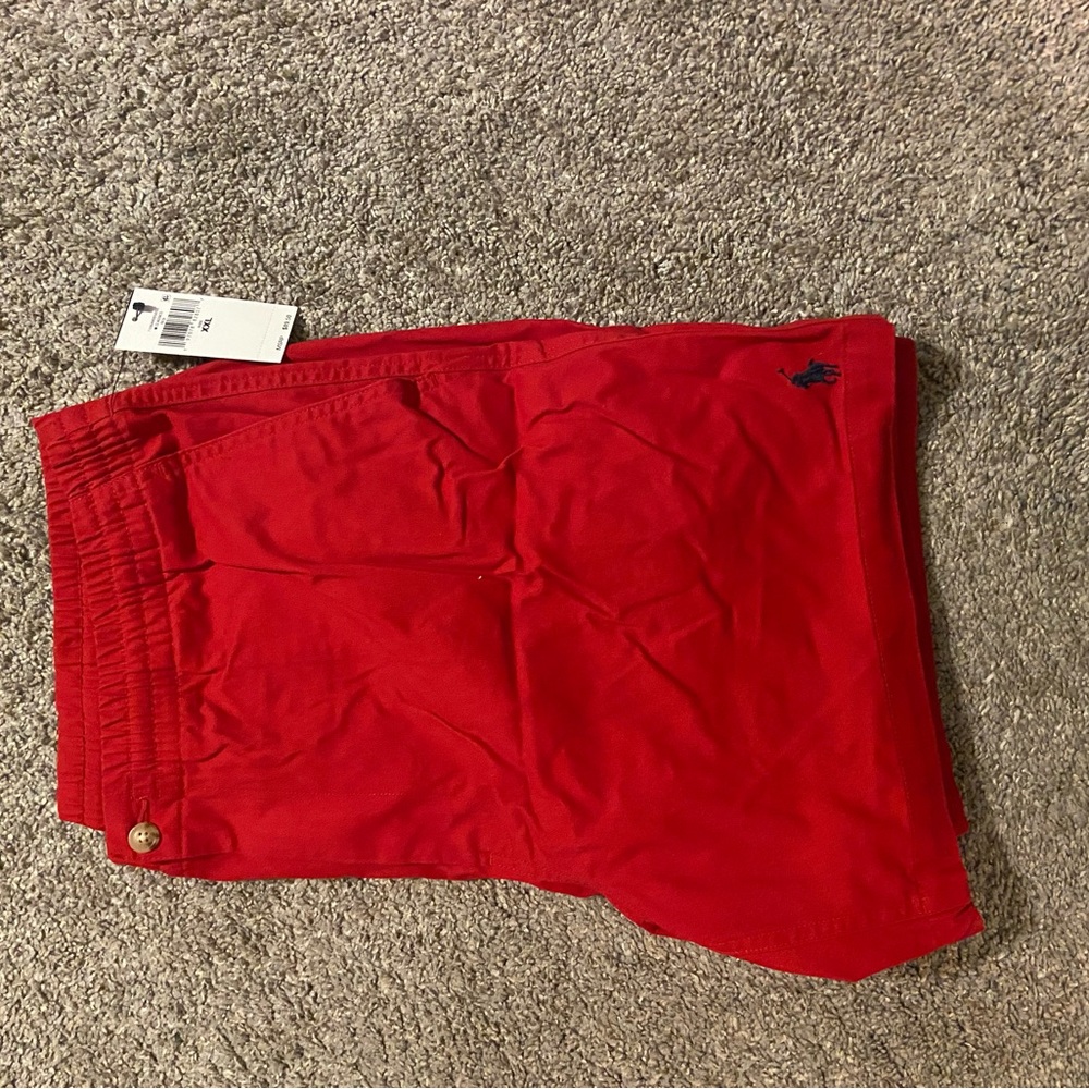 Polo by Ralph Lauren Red Men's Shorts with Navy Pony